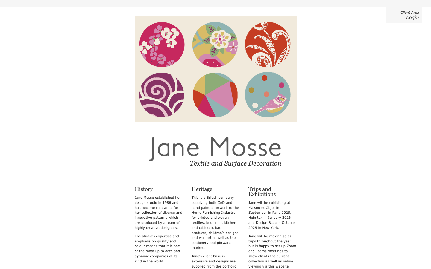 JaneMosse homepage